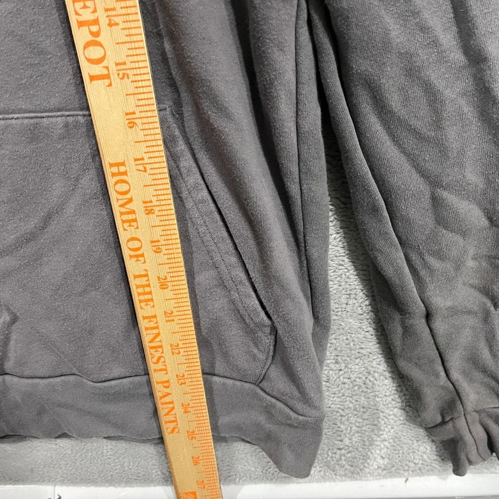Under Armour Hoodie Youth XL Gray American Flag Print Fleece Lined Loose Fit